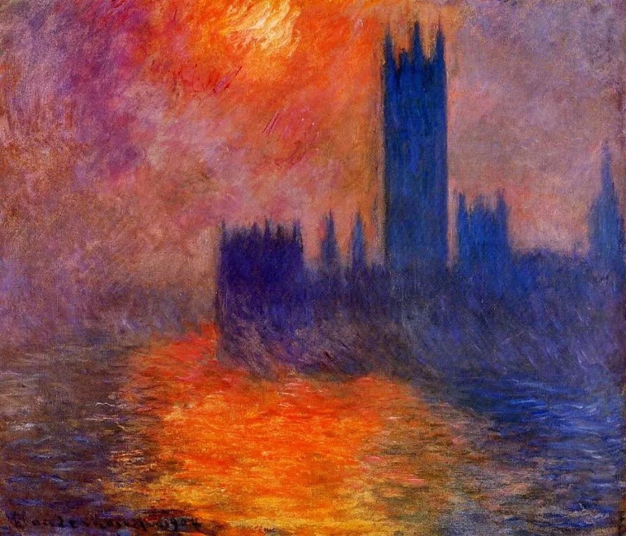 Клод Моне. Здание Парламента в Лондоне. Закат. 1900–1904 гг.