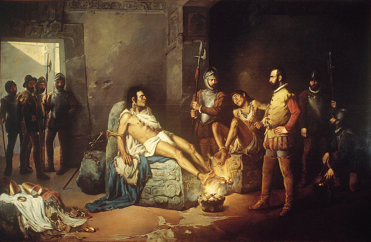 Леандро Изагирре. «Мученичество Куаутемока». 1892